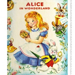 Disney Storybook Collection Alice in Wonderland quilt top panel