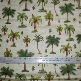 Cotton Fabric Palm Trees