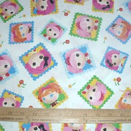 Lalaloopsy cute as a button squares on white