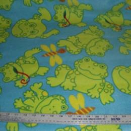 Fleece Frogs with long tongue and dragonflies