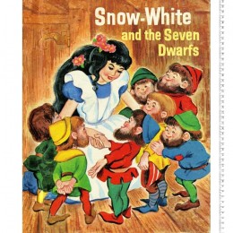 Disney Storybook Collection Snow White and the 7 dwarfs Cotton Quilt Top Panel