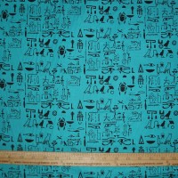 Alexander Henry Hieroglyphs Turquoise