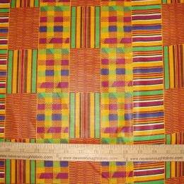 Cotton African fabric color blocks