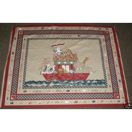Daisy Kingdom Noah cotton blanket quilt panel 