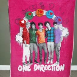 Fleece Blanket Panel One Direction Boys 